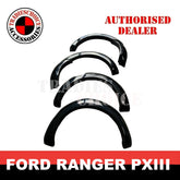 FENDER FLARES SUITS RANGER PX3 2018-2022 GLOSS BLACK WITH SENSOR HOLES